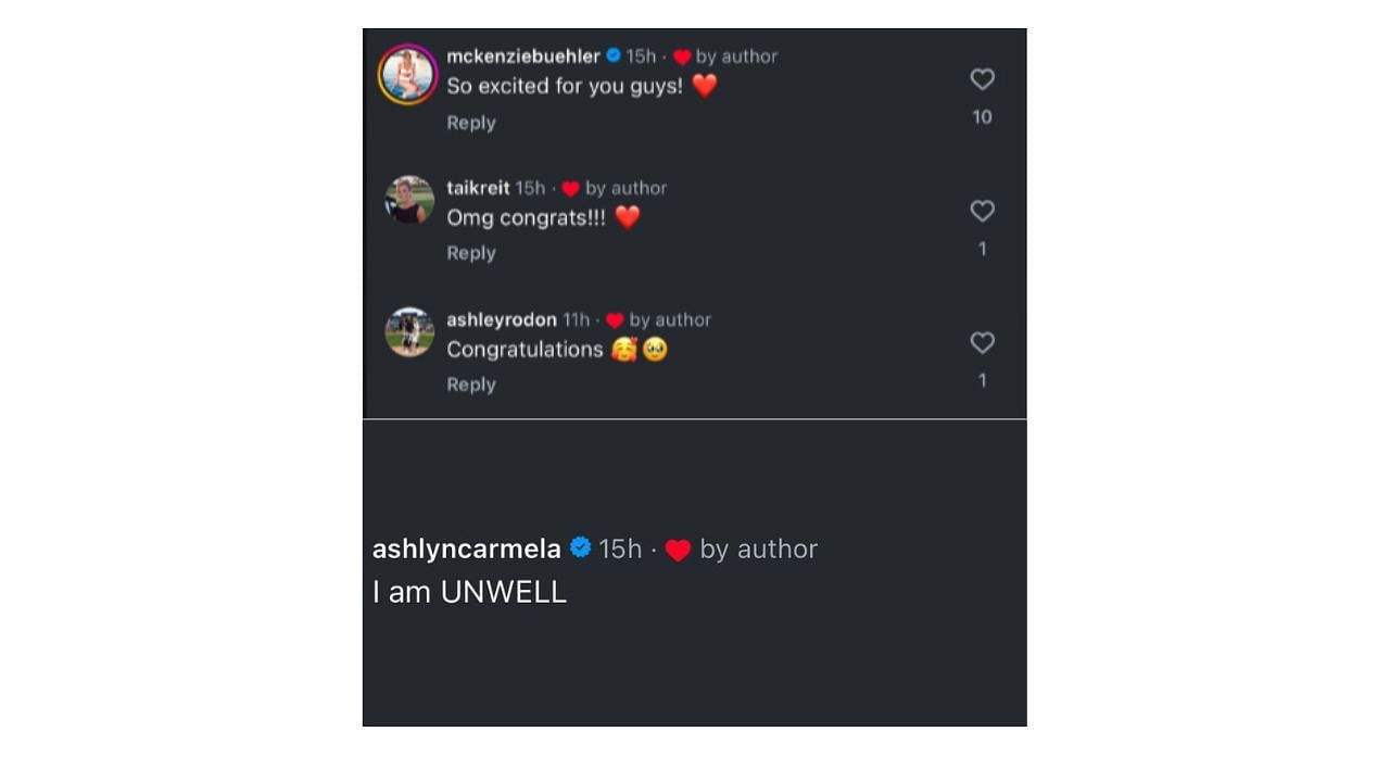Wives of MLB stars sent their congratulations to the Garrett and Rachel (rachelcrochet_)/Instagram)